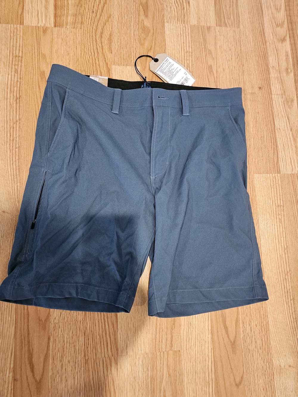 Prana Alameda Slate Blue Shorts 34" x 9"